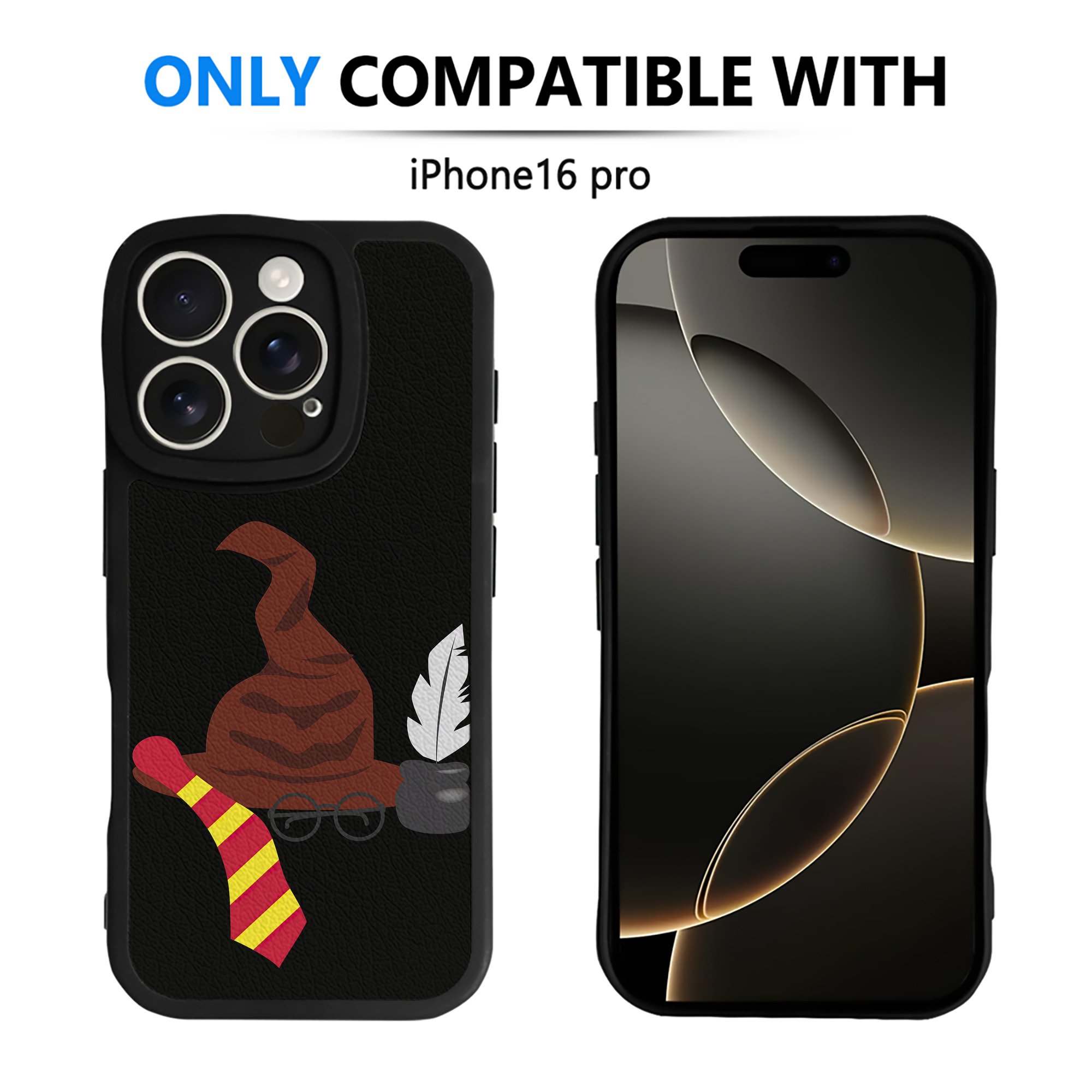 （画像用） Harry Potter ハリー・ポッターシリーズ 【iPhone 16シリーズ対応】シリコンスマホケース（レザー調） 材質：シリコン